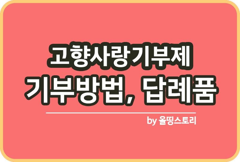 고향사랑기부제 기부방법 답례품 세액공제 고향사랑e음_썸네일