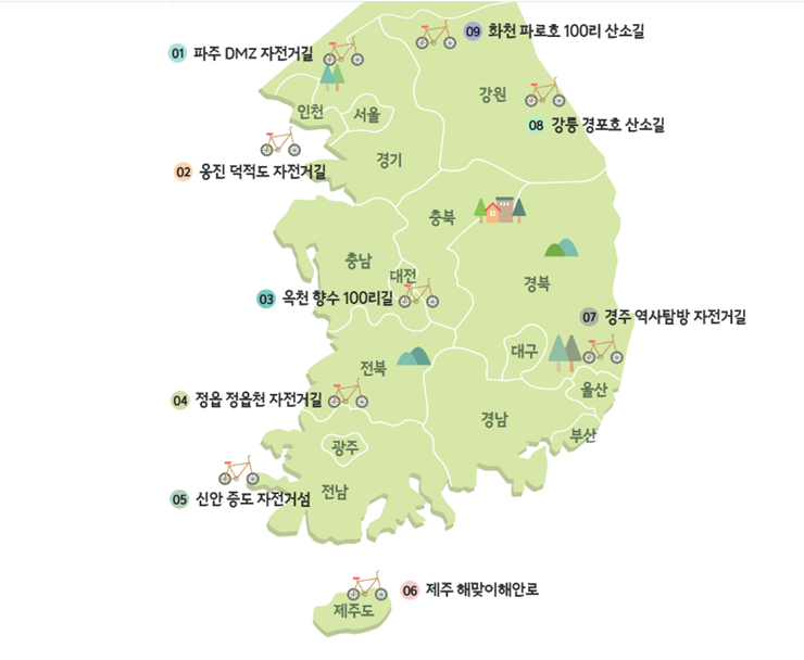 자전거길추천 BEST8 지자체명품 자전거길 찾아가는방법_1