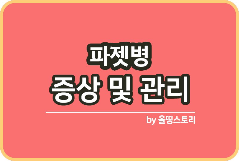 파젯병 증상 원인 파젯병치료방법 관리방법_썸네일