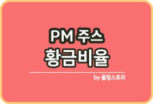 빼빼주스 황금비율 빼빼주스효능 주의사항_썸네일
