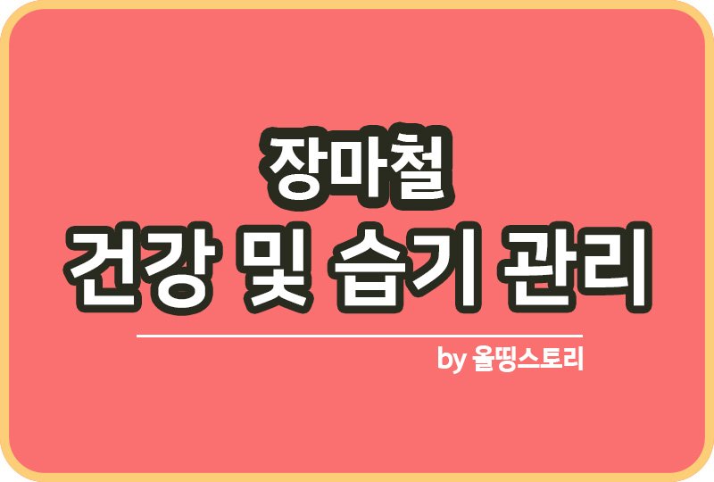 장마철 대처방법 습기제거관리 건강관리방법_썸네일