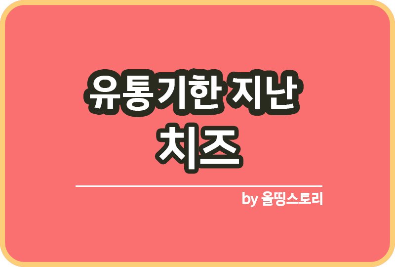 유통기한 지난 치즈 먹어도되나 치즈활용방법_썸네일