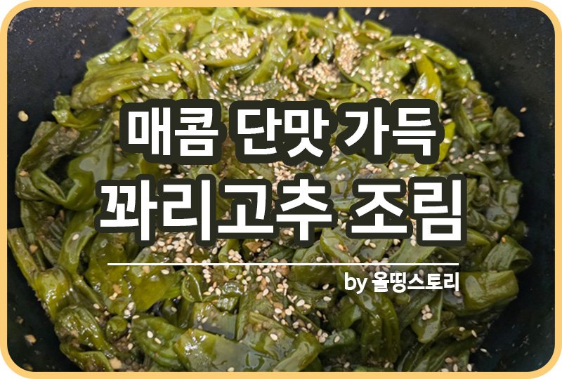꽈리고추 조림 레시피 꽈리고추간장조림 만드는방법_썸네일